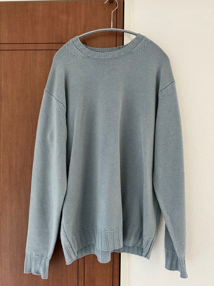 AURALEE WASHED FRENCH MERINO KNIT AURALEE WASHED FRENCH MERINO