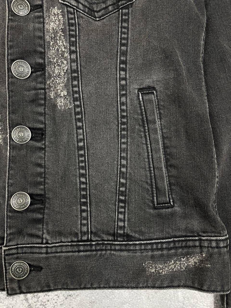 True Religion True Religion Women Distressed Denim Jacket Grey Size S / US 4 / IT 40 - 3 Thumbnail