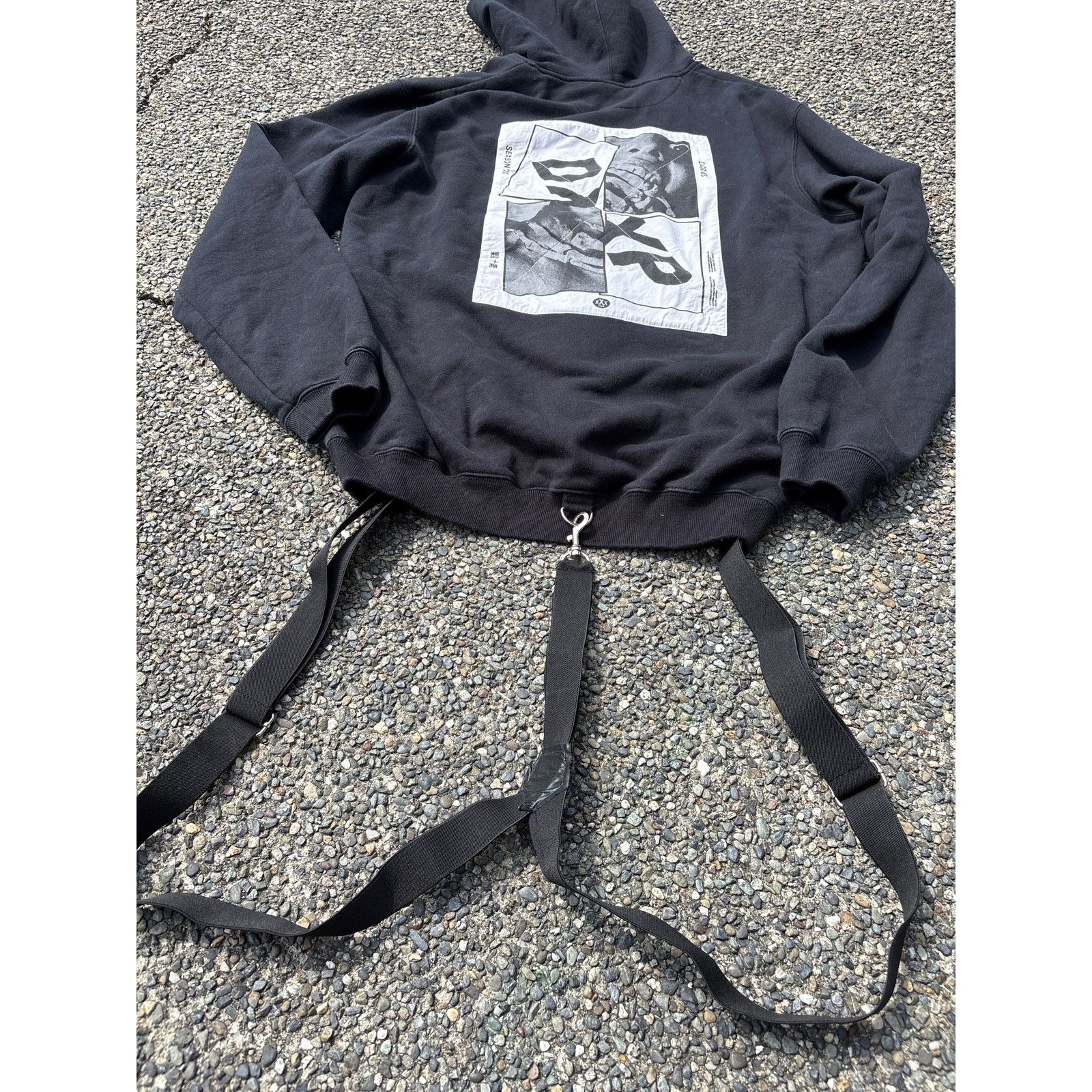 10 Deep 10 Deep 2017 black hoodie with suspender straps XXL Size US XXL / EU 58 / 5 - 3 Thumbnail
