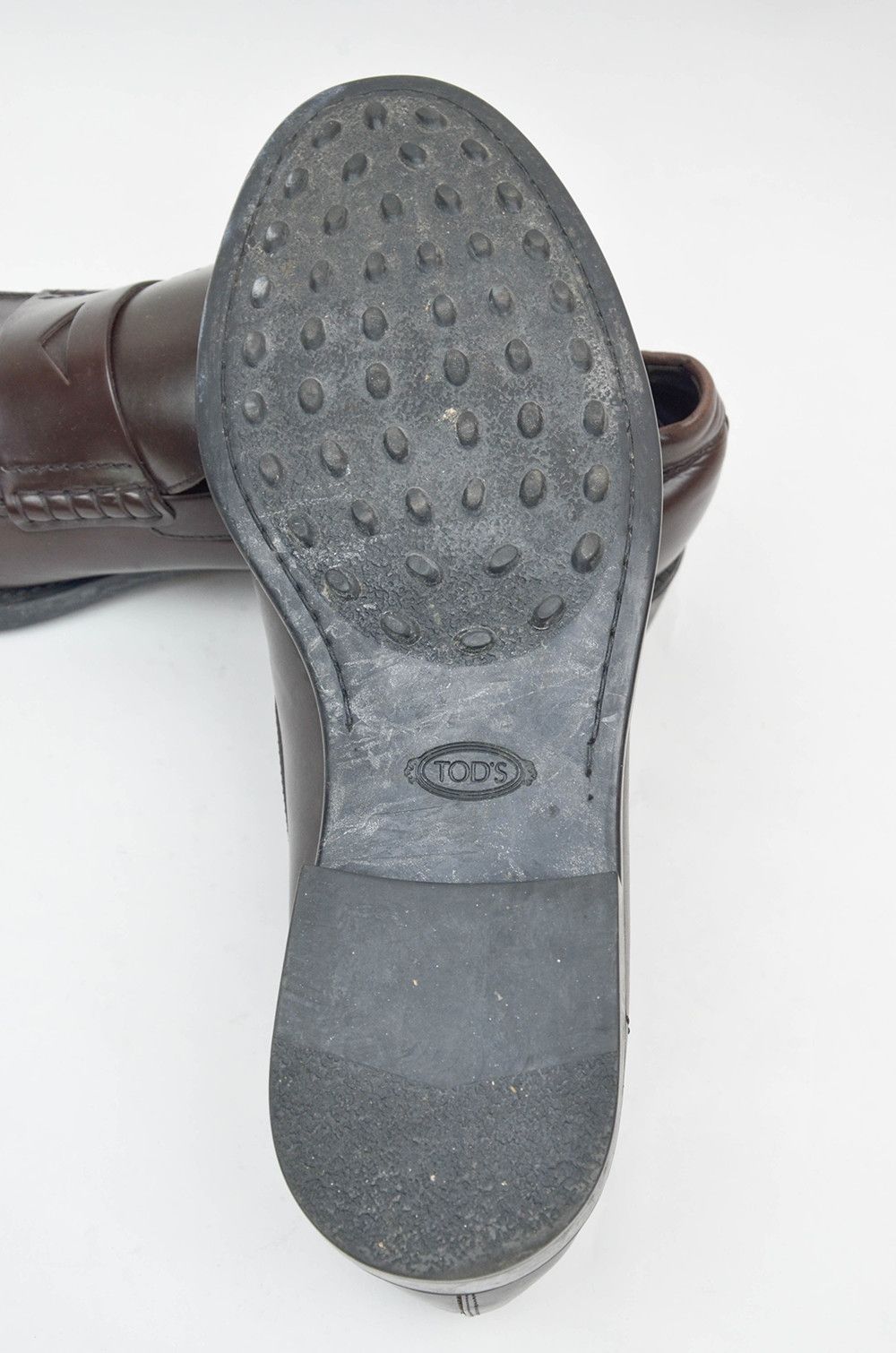 Designer × Tod's TOD'S Brown Leather Penny Slip On Loafers - US11 Size US 11 / EU 44 - 8 Thumbnail