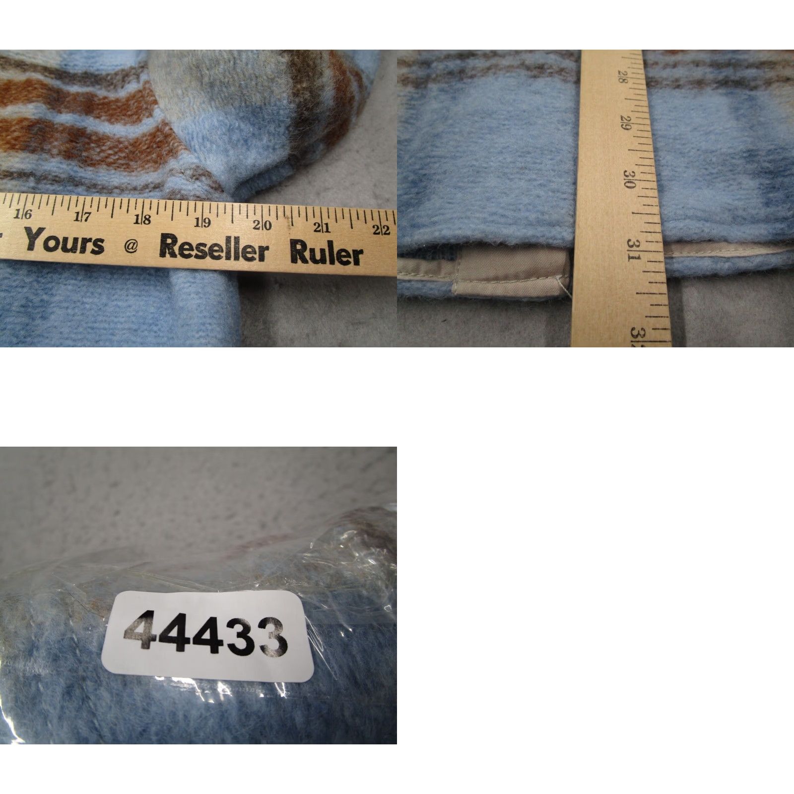 Vintage Wilfred Aritzia Women's Blue Plaid Wool Blend Button Up Shacket Jacket XS Size XS / US 0-2 / IT 36-38 - 8 Thumbnail