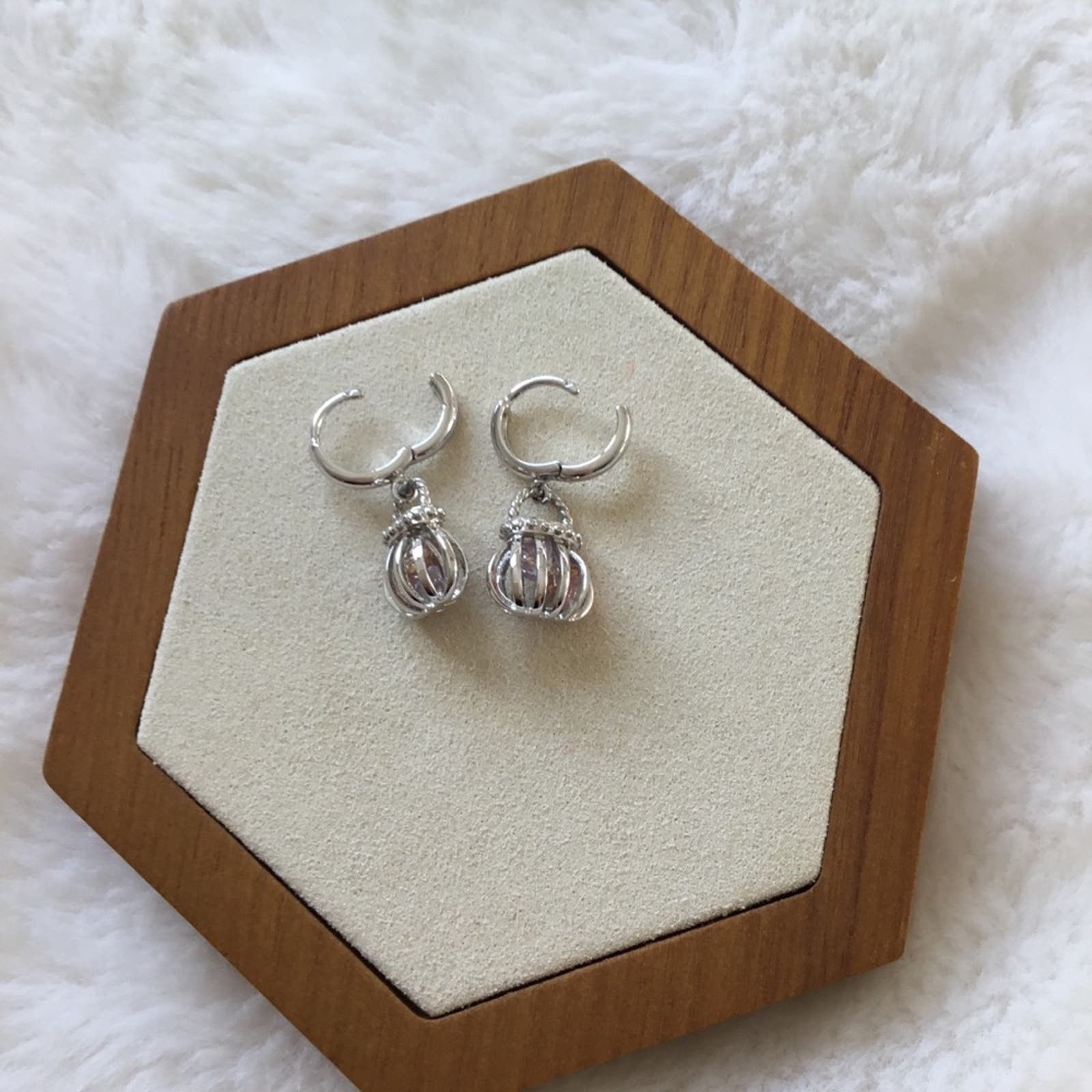 Other Sterling Silver Crystal Purse Earrings Size ONE SIZE - 4 Thumbnail