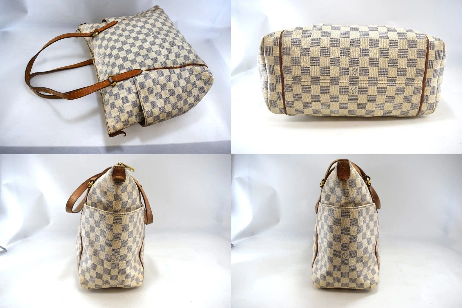 Louis Vuitton Louis Vuitton Totally MM Tote Bag Damier Azur Canvas N51262 Size ONE SIZE - 5 Thumbnail
