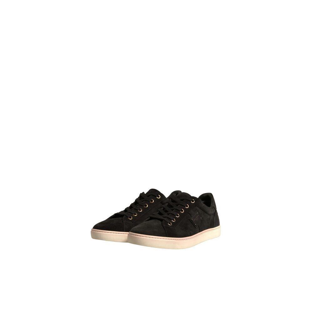 Dolce & Gabbana Dolce & Gabbana Black Logo Suede Leather Men Sneakers Shoes Size US 6 / EU 39 - 4 Thumbnail