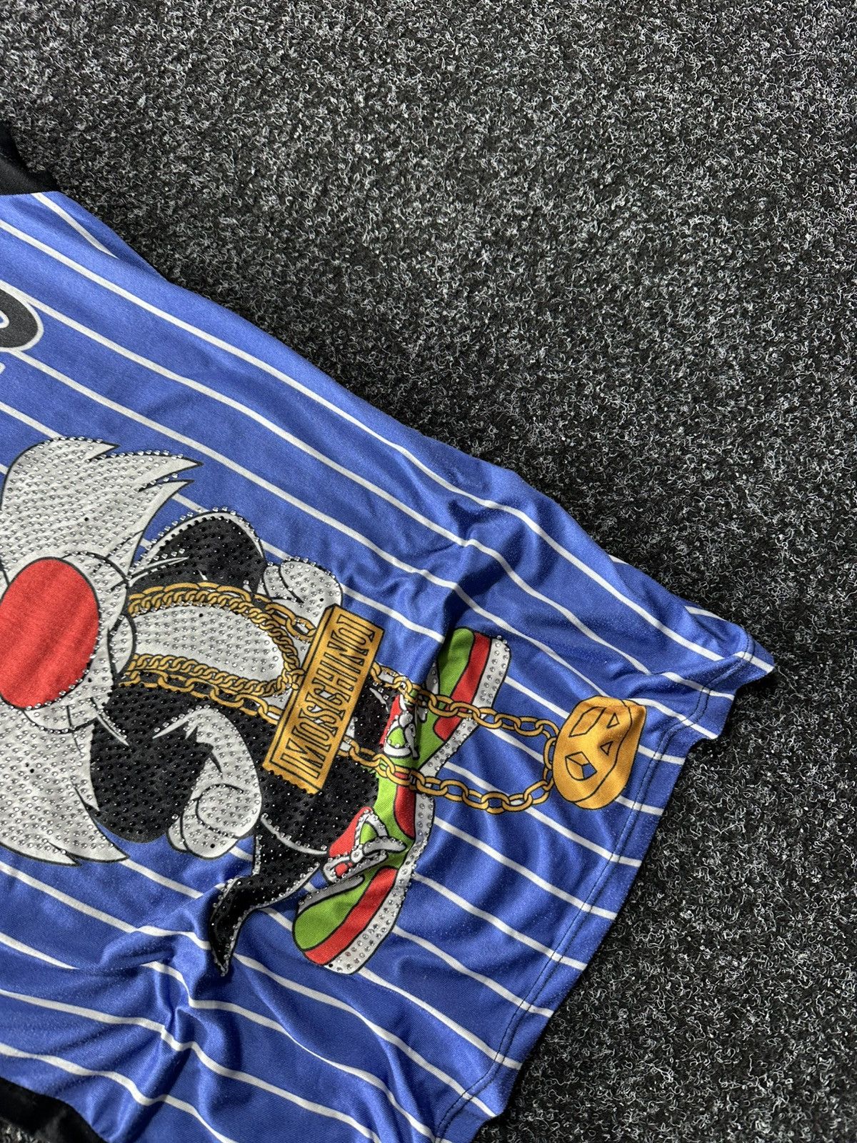 Moschino × Vintage VINTAGE 🔥Moschino BIG LOGO BLUE RARE 90s t-shirt Size S / US 4 / IT 40 - 3 Thumbnail