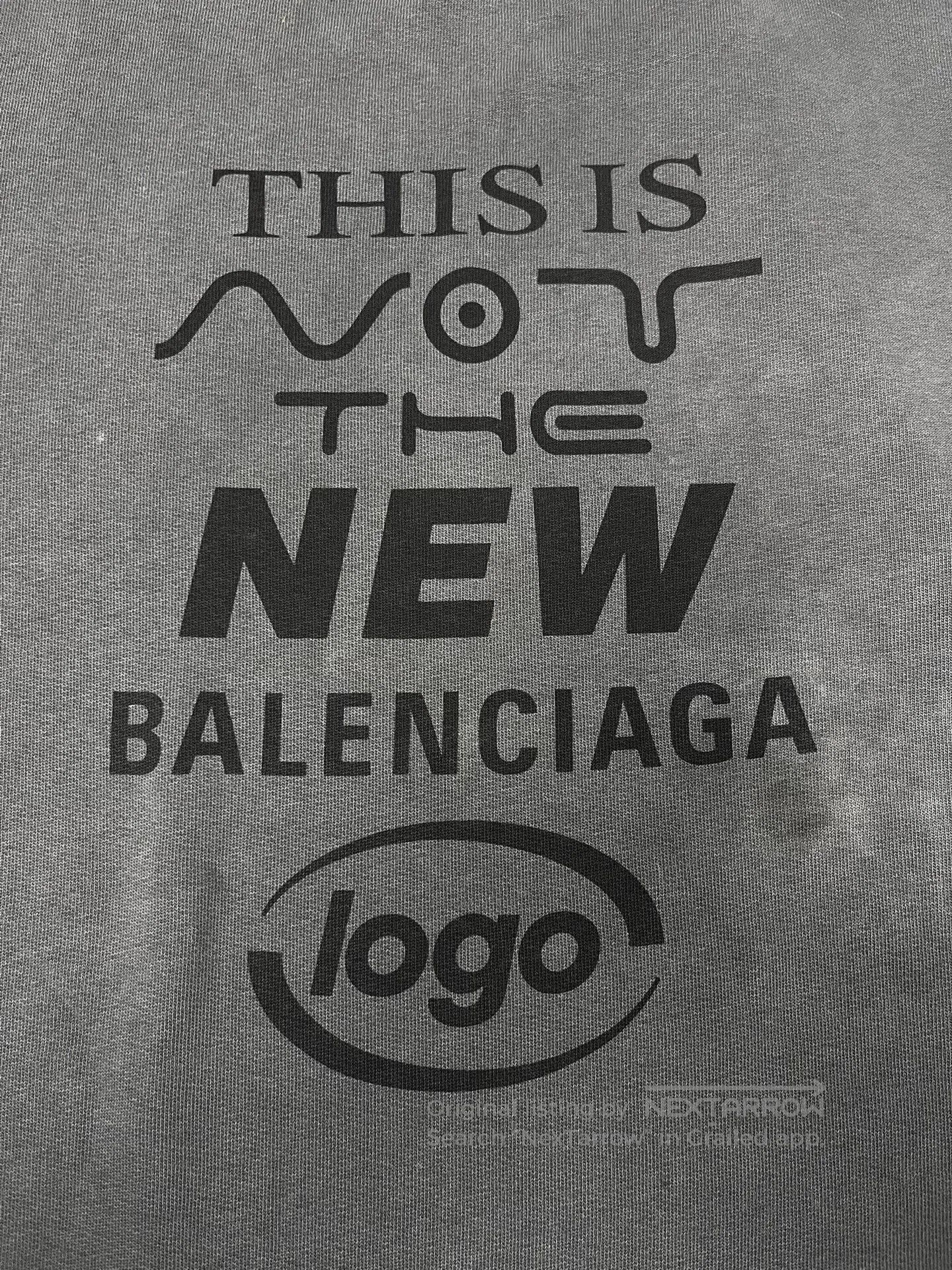 Balenciaga Balenciaga Gray Eco Logo Long Sleeve Sweatshirt. Size US XS / EU 42 / 0 - 3 Thumbnail