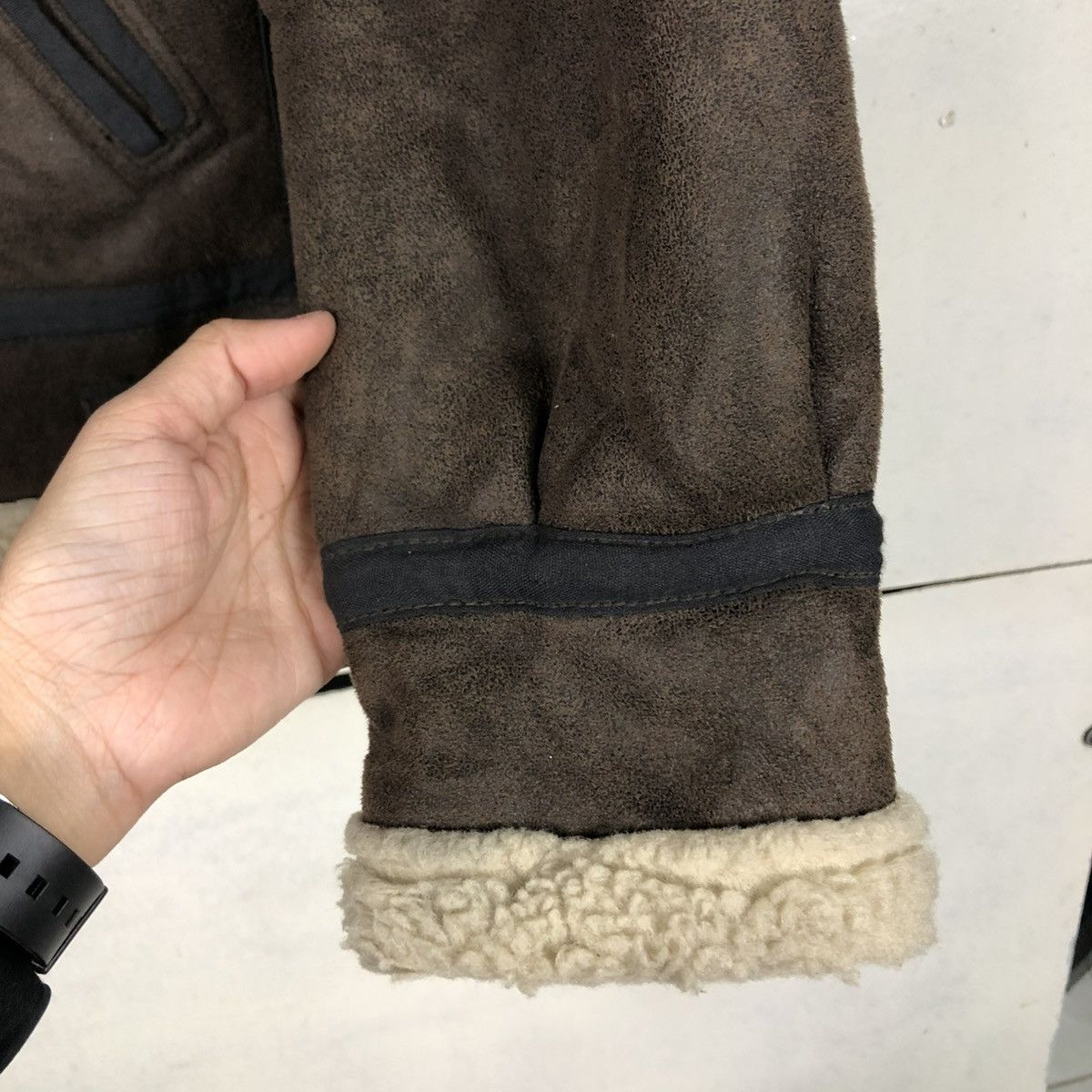 Alpha Industries VINTAGE SHEARLING LEATHER SHEEPSKIN JACKET ALPHA INDUSTRIES Size US L / EU 52-54 / 3 - 17 Thumbnail