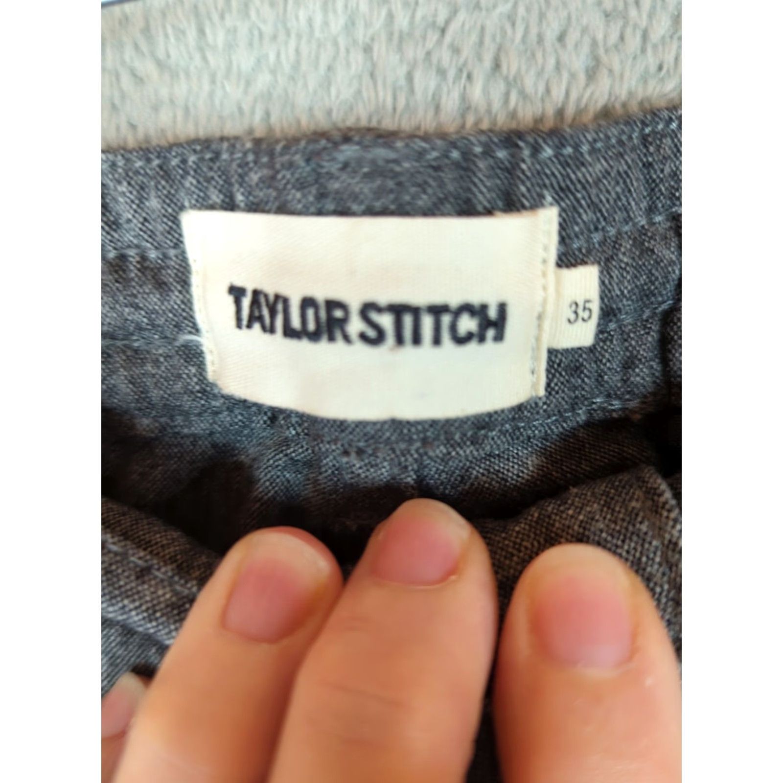 Taylor Stitch Taylor Stitch Mens Wool Pant 35 Gray Wool Blend Stretch Slim Drawstring Office Chino Slim Straight Size US 35 - 6 Thumbnail