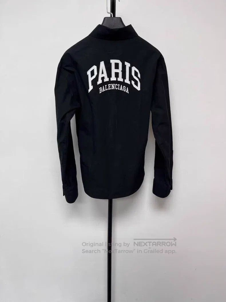 Balenciaga Balenciaga size 38 Letter Printed Collar Long Sleeve Shirt Size US S / EU 44-46 / 1 - 1 Thumbnail