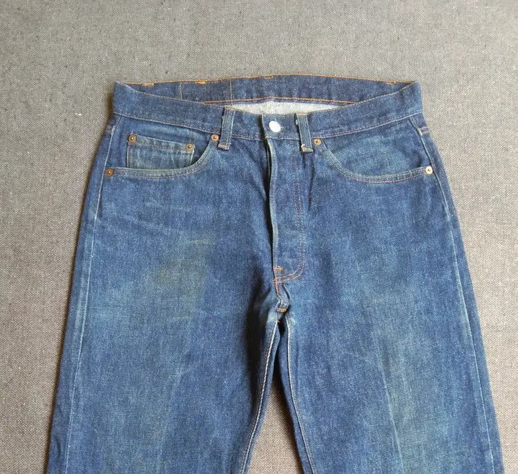 Levi's × Vintage 80s Vintage Levis 501 Made In USA 31x28 Size US 31 - 5 Thumbnail
