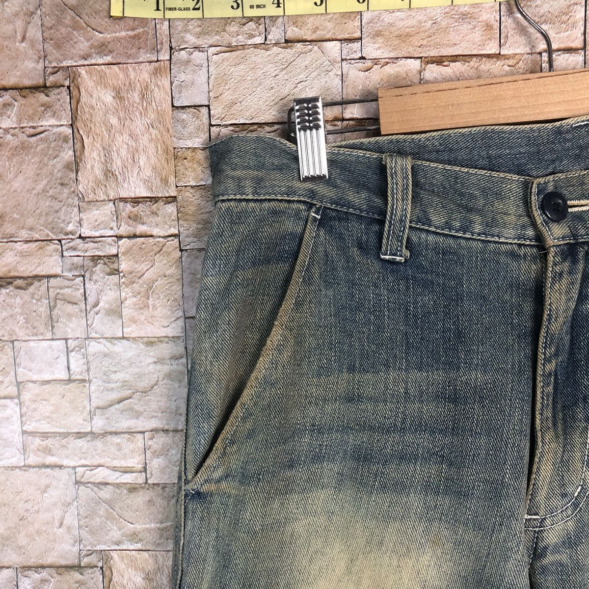 Japanese Brand Japan double knee vtg Denim faded Multipocket Pants #A73 Size US 31 - 8 Thumbnail