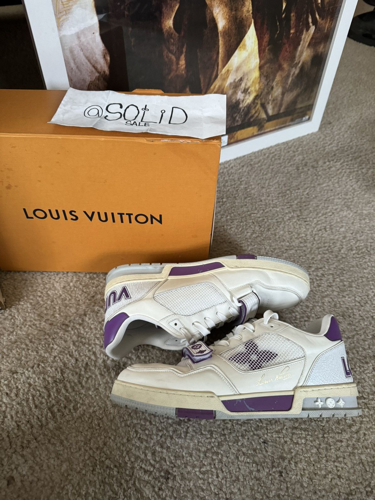 Louis Vuitton LV Trainer leather low trainers Size US 9 / EU 42 - 1 Thumbnail