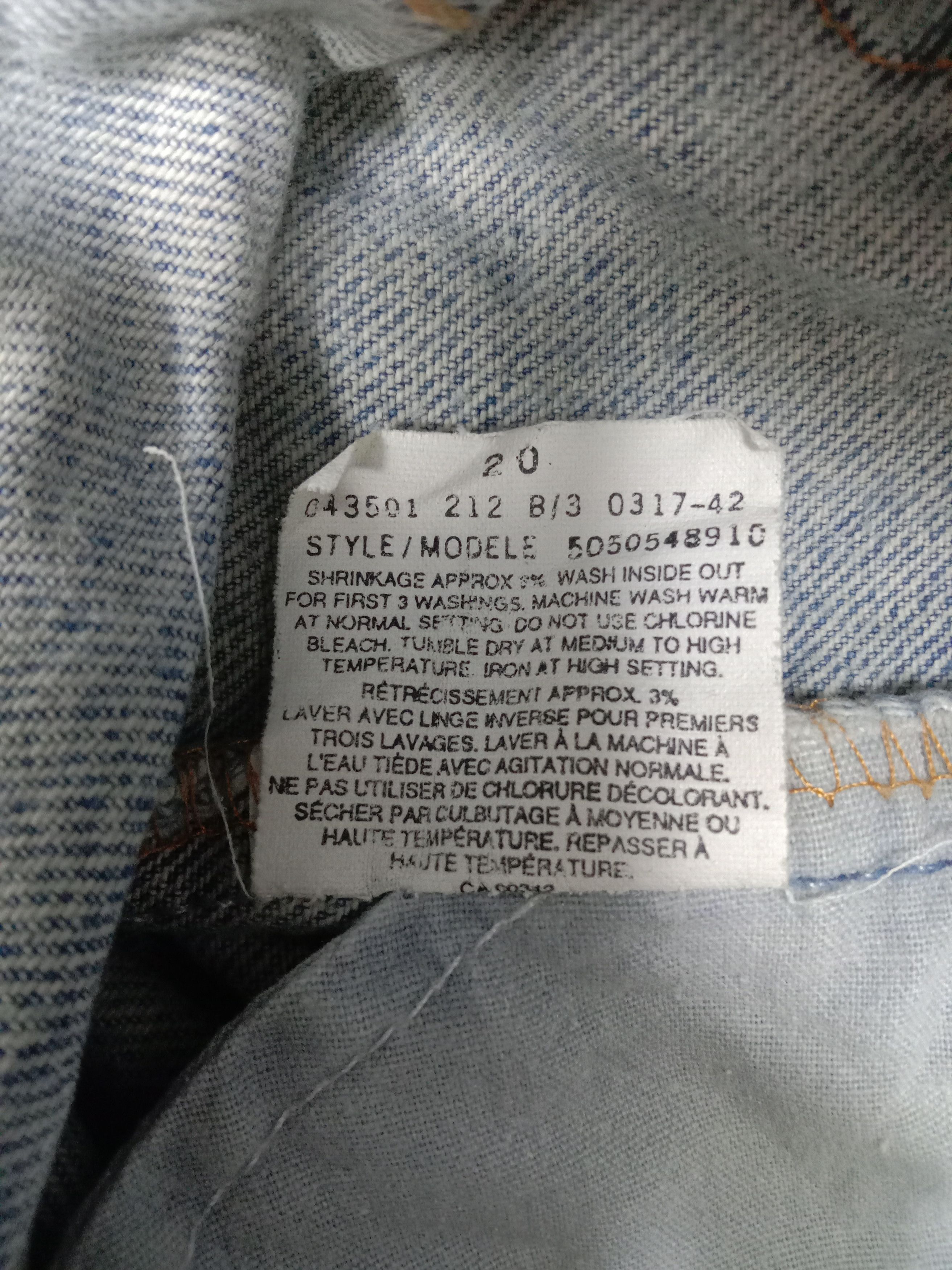 Levi's Vintage Levi's 505 Light Wash Jeans Size US 33 - 11 Thumbnail