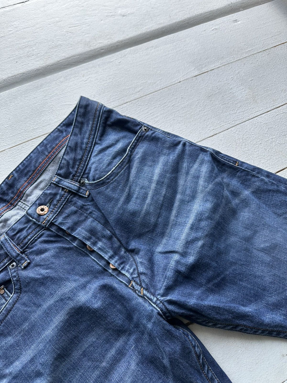 Diesel VNTG 🚨 Y2K Diesel Industry shorts Streetwear blue faded Size US 31 - 9 Thumbnail