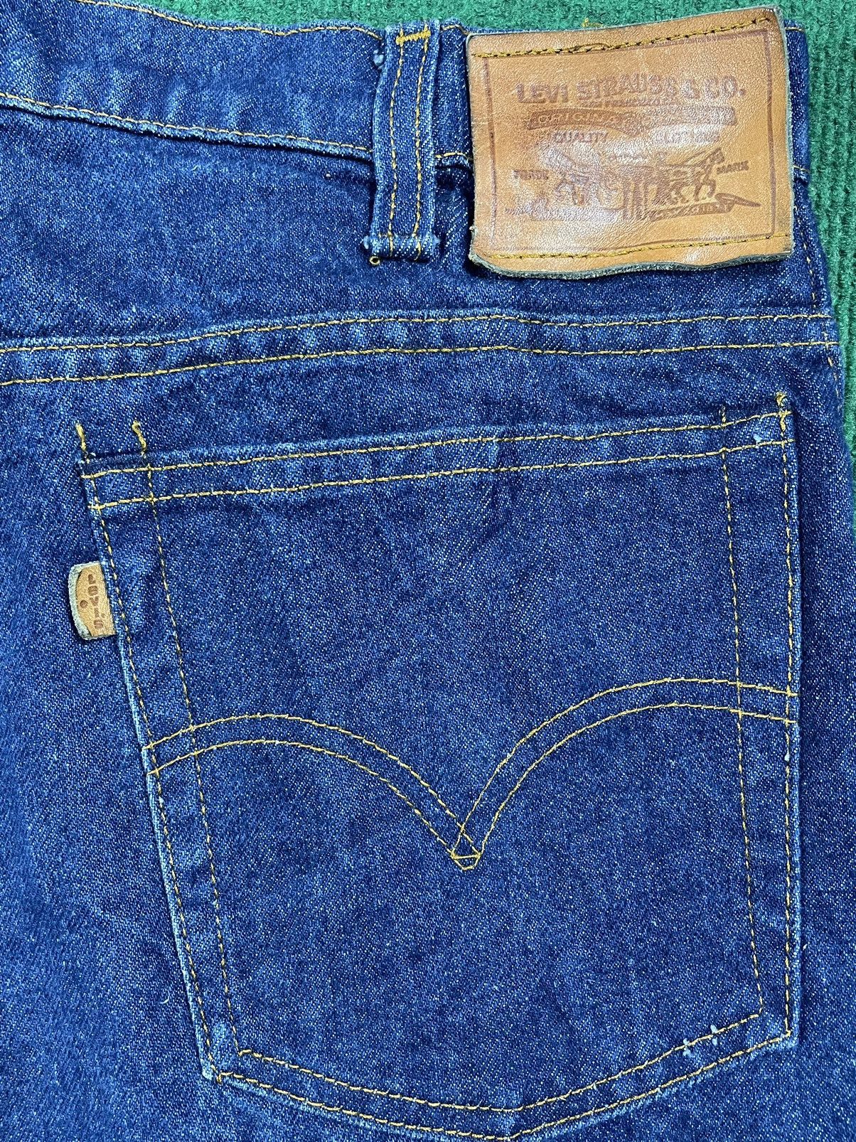 Levi's Levis Vintage 70s With Leather Patch & Tag Wide Leg Size US 35 - 5 Thumbnail