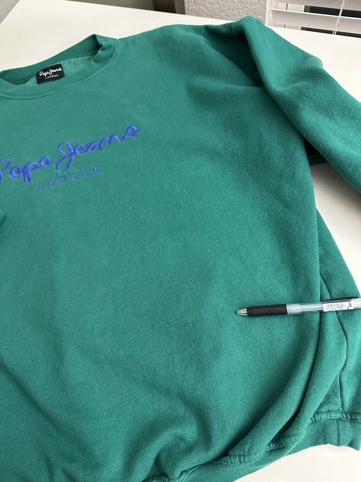 Pepe Jeans × Vintage Vintage 90s Pepe Jeans London Teal & Purple Embroidered Size US M / EU 48-50 / 2 - 6 Thumbnail