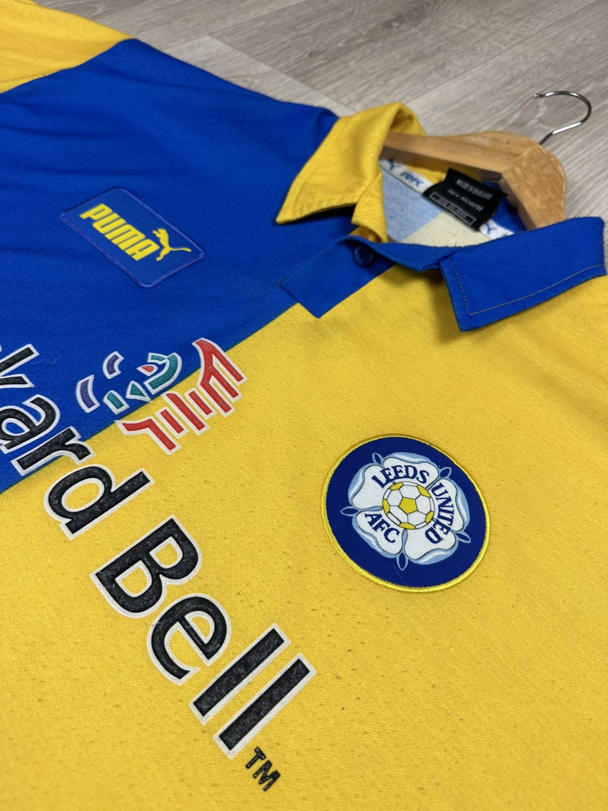 Puma LEEDS UNITED 1997 1999 Away Shirt Soccer Jersey Puma Vintage Size US XL / EU 56 / 4 - 8 Thumbnail