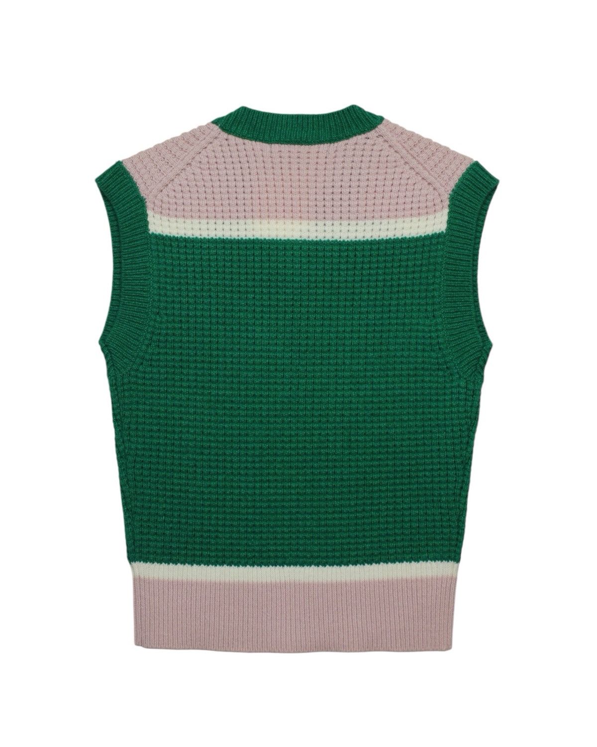 Marni × Uniqlo AW2022 MARNI × UNIQLO COLORBLOCK WAFFLE KNIT VEST Size S / US 4 / IT 40 - 3 Thumbnail