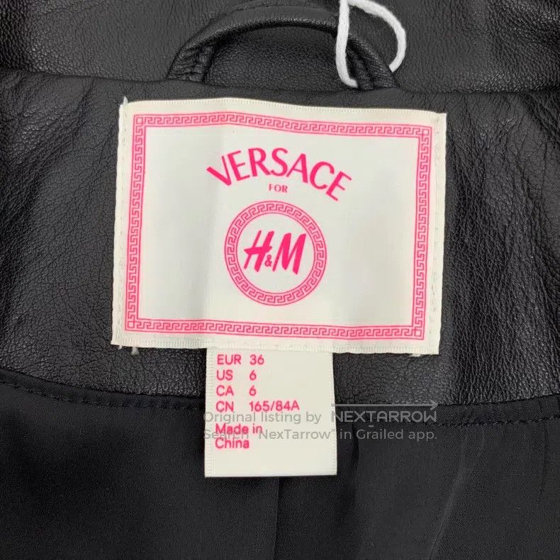 Versace Versace Black rivets embellished with sheepskin lapels Size US XS / EU 42 / 0 - 5 Thumbnail