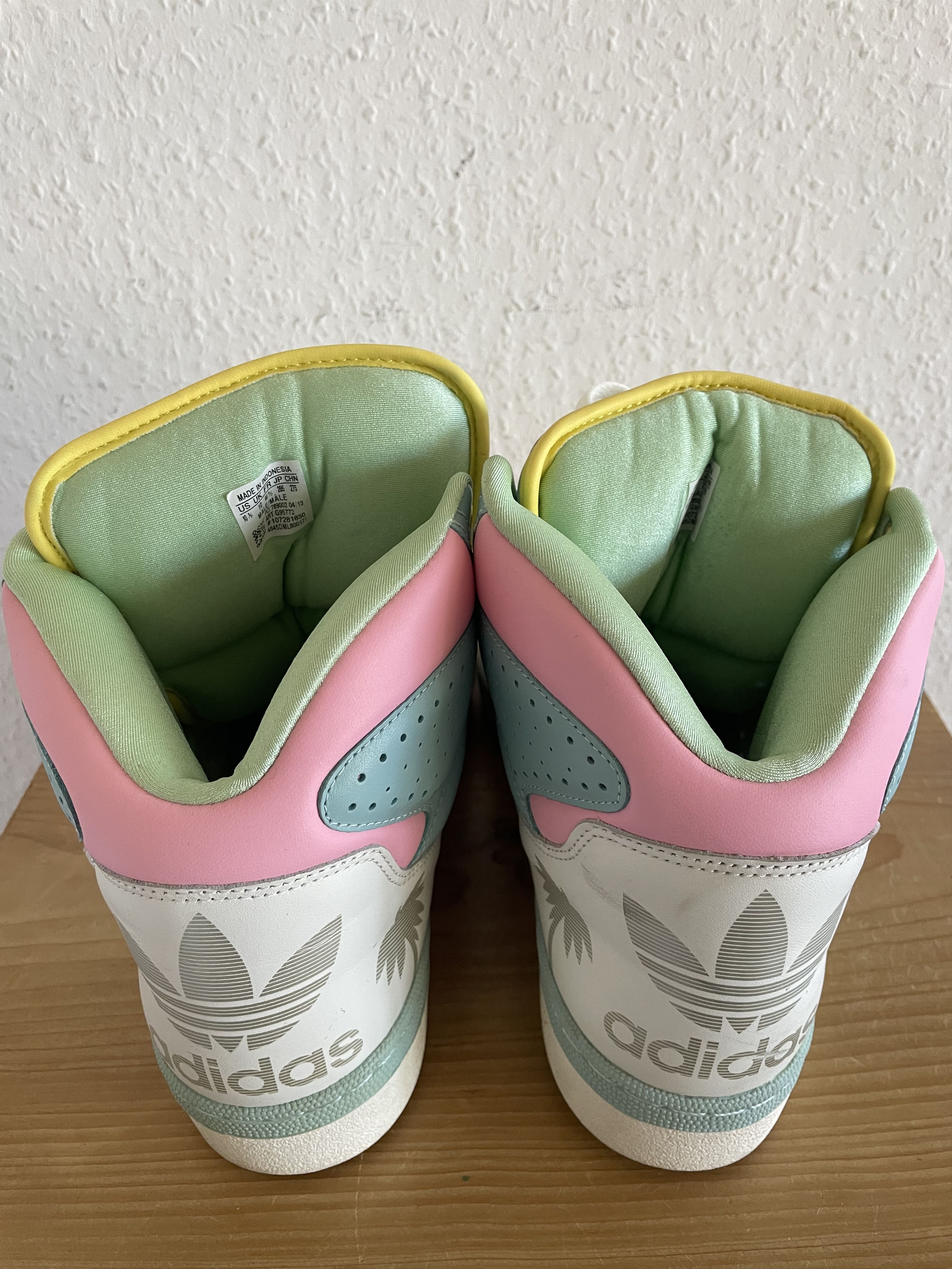 Adidas × Jeremy Scott JS License Plate Miami Sneakers Size US 10.5 / EU 43-44 - 3 Thumbnail