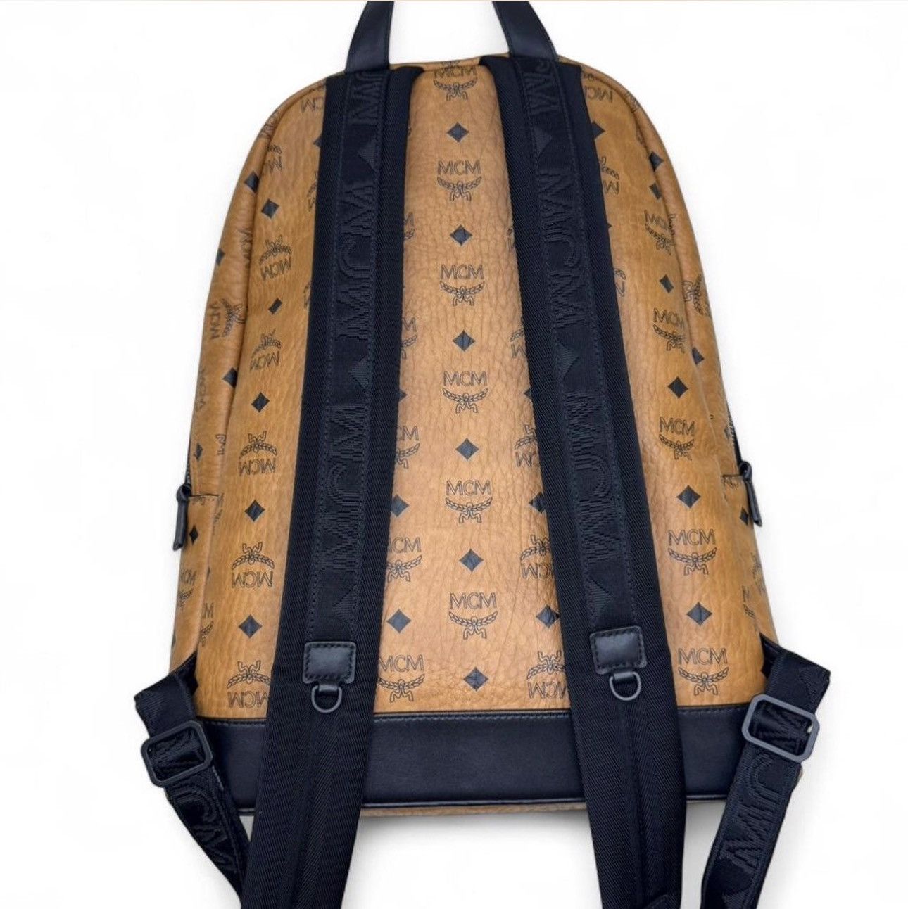 MCM MCM Backpack Cognac/Black Size 38 - 6 Thumbnail