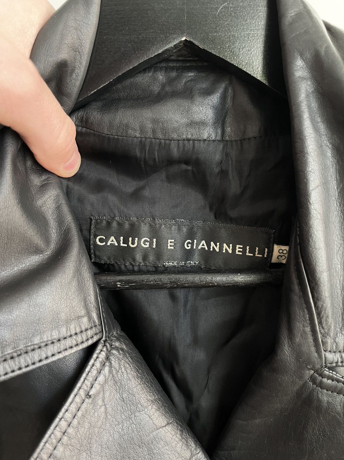 Calugi e Gianelli Calugi e Giannelli 80s steel & turquoise leather biker vest Size US S / EU 44-46 / 1 - 4 Thumbnail