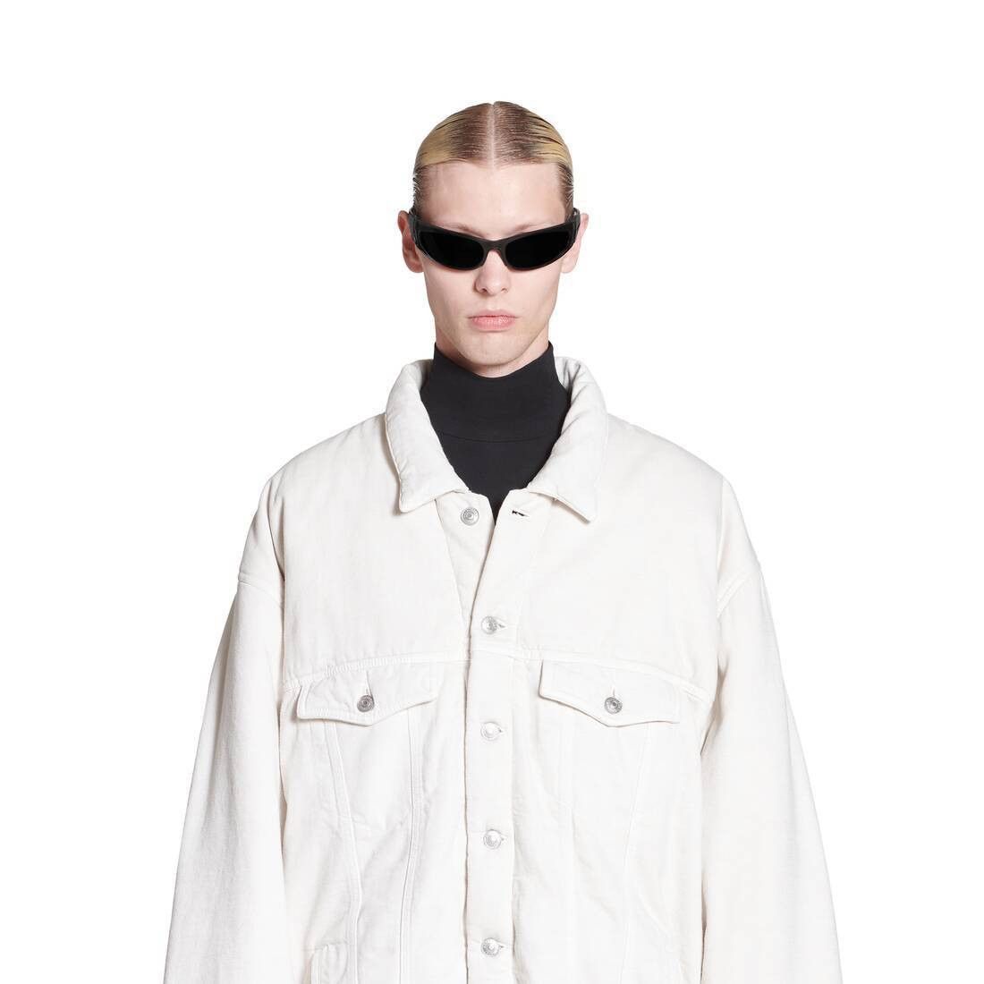 Balenciaga o1mt1gz0924 Padded Jacket in White Size US L / EU 52-54 / 3 - 3 Thumbnail