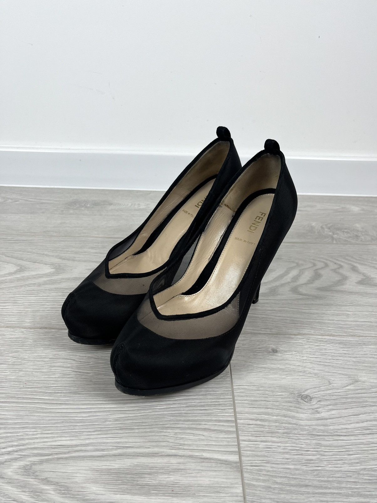Fendi Fendi Black Mesh Women’s Hi Heels 38 IT Size US 8 / IT 38 - 6 Thumbnail