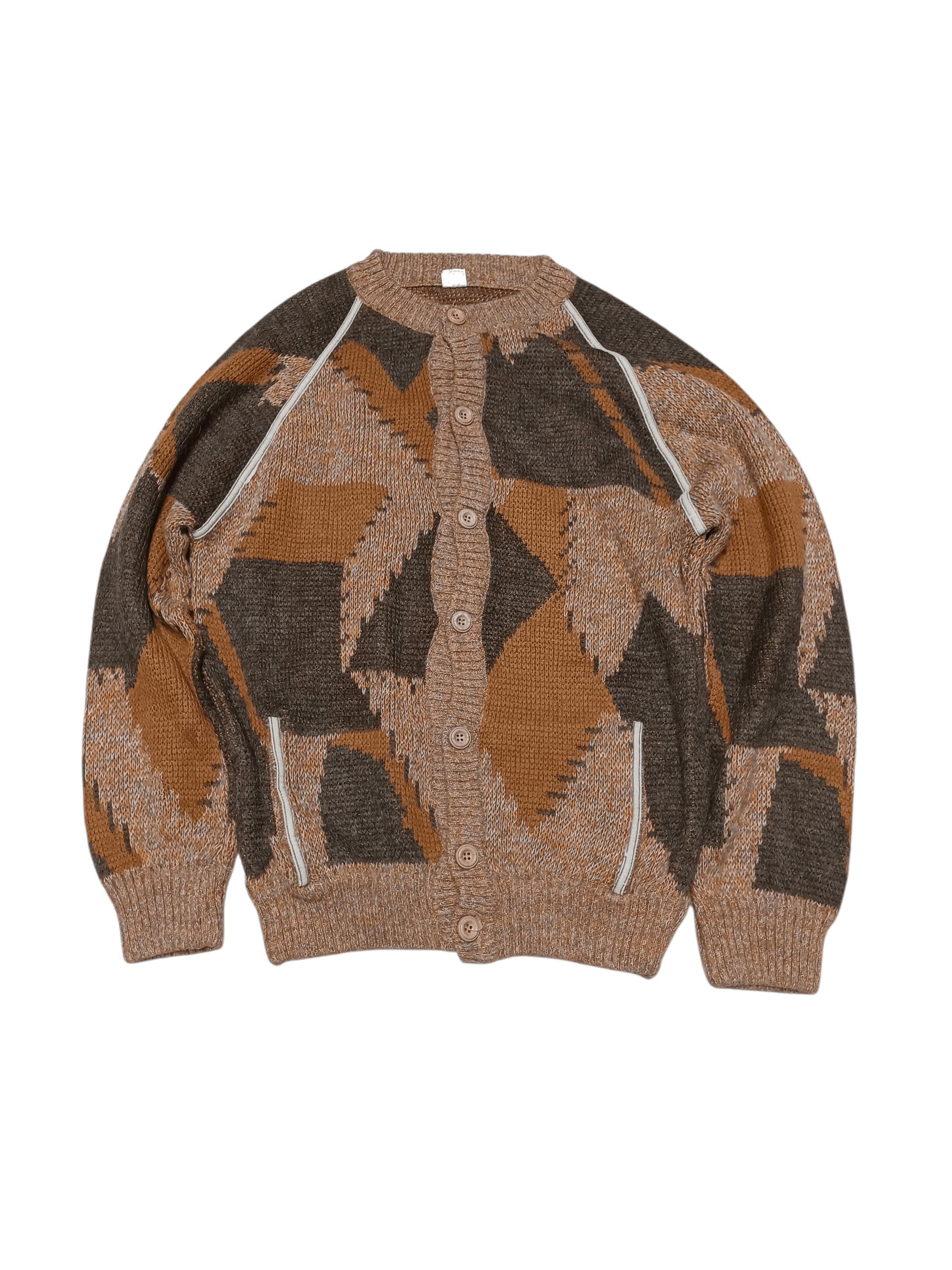 Other VINTAGE MADE IN ITALY 80S 90S OLDMONEY LUXURY WOOL CARDIGAN Size US L / EU 52-54 / 3 - 1 Thumbnail