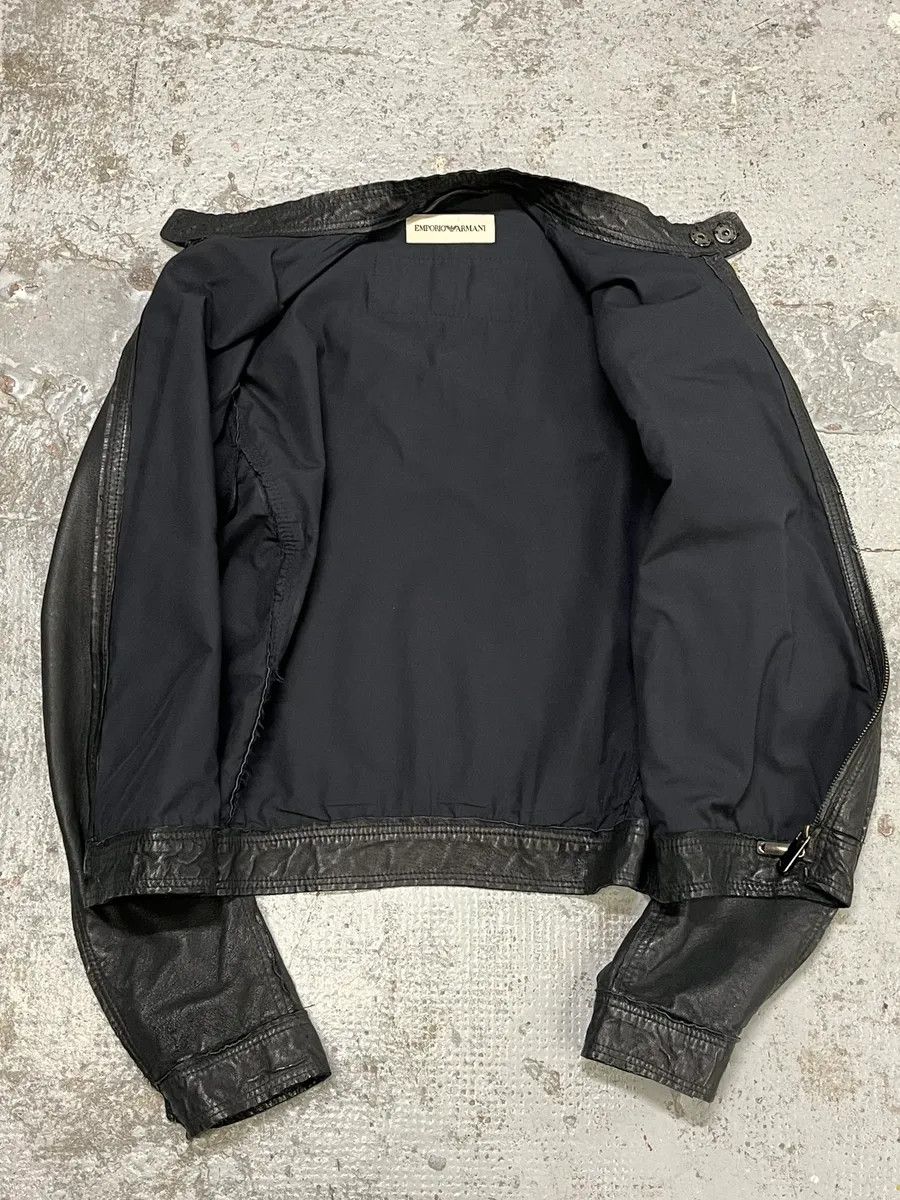 Emporio Armani AW2005 Emporio Armani Black Leather Eagle Jacket Size US M / EU 48-50 / 2 - 8 Thumbnail