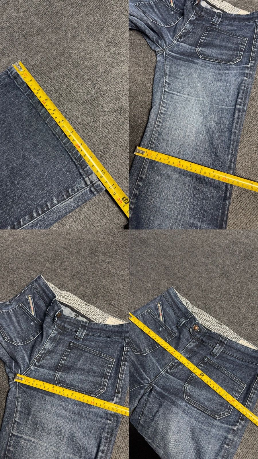 Diesel Retro 00s Diesel Fluzi Y2K Vntg Stretch Bootcut Flared Jeans Size 30" / US 8 / IT 44 - 22 Thumbnail