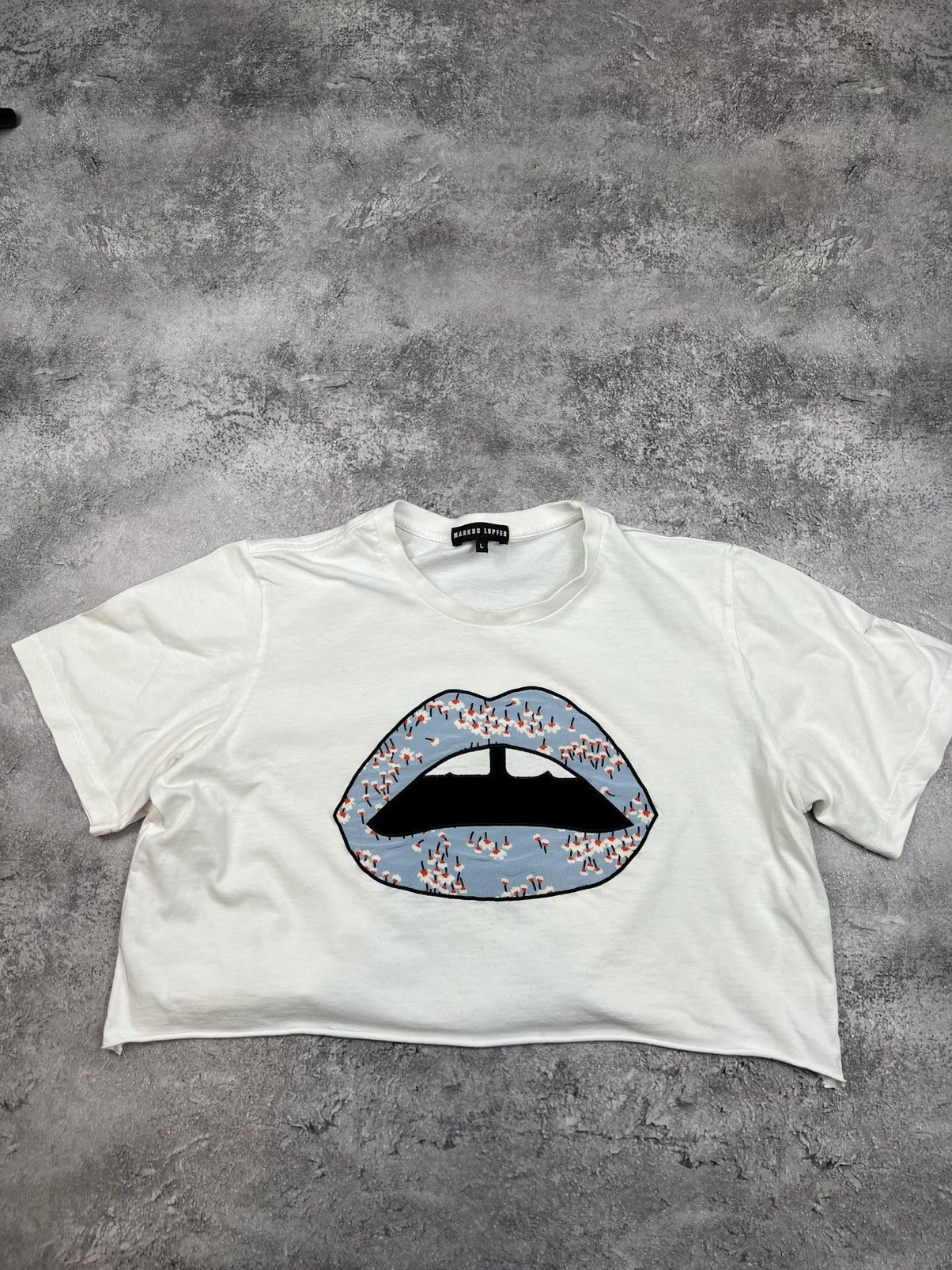 Markus Lupfer Markus Lupfer White Cropped Tee T Shirt womens Size L / US 10 / IT 46 - 1 Thumbnail