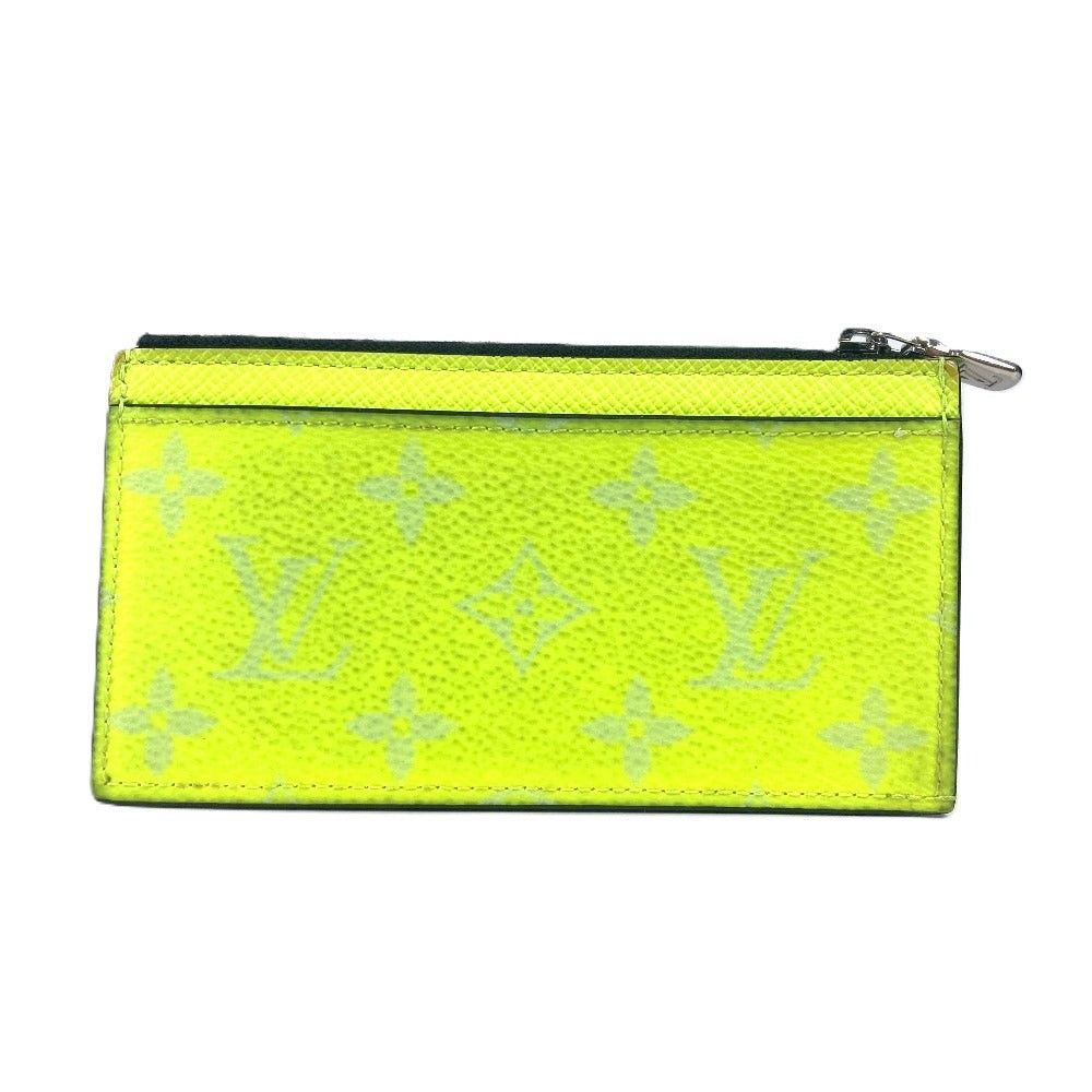 Louis Vuitton Louis Vuitton M30950 Tigers Llama Coin Card Holder Case For A Season Ticket Wallet Fragment Purse Taiga Leather Unisex Yellow Size ONE SIZE - 1 Thumbnail