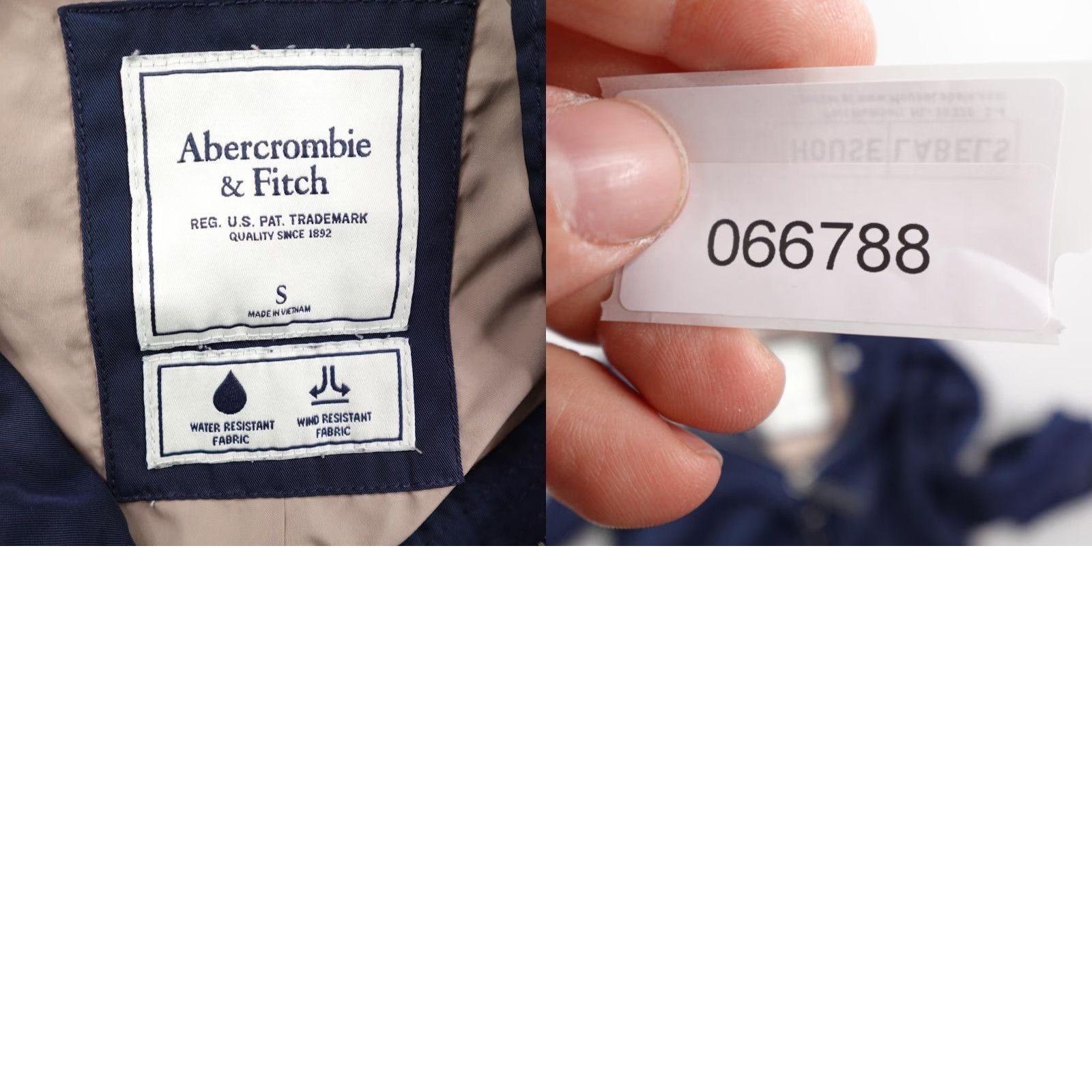 Abercrombie & Fitch Abercrombie & Fitch Jacket Womens Small Blue Water Wind Resistant Hooded Coat Size S / US 4 / IT 40 - 8 Thumbnail