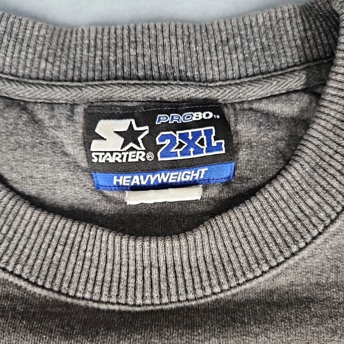 Starter Starter Sweatshirt Men's 2XL Gray Heavyweight Pullover Long Sleeve Size US XXL / EU 58 / 5 - 3 Thumbnail
