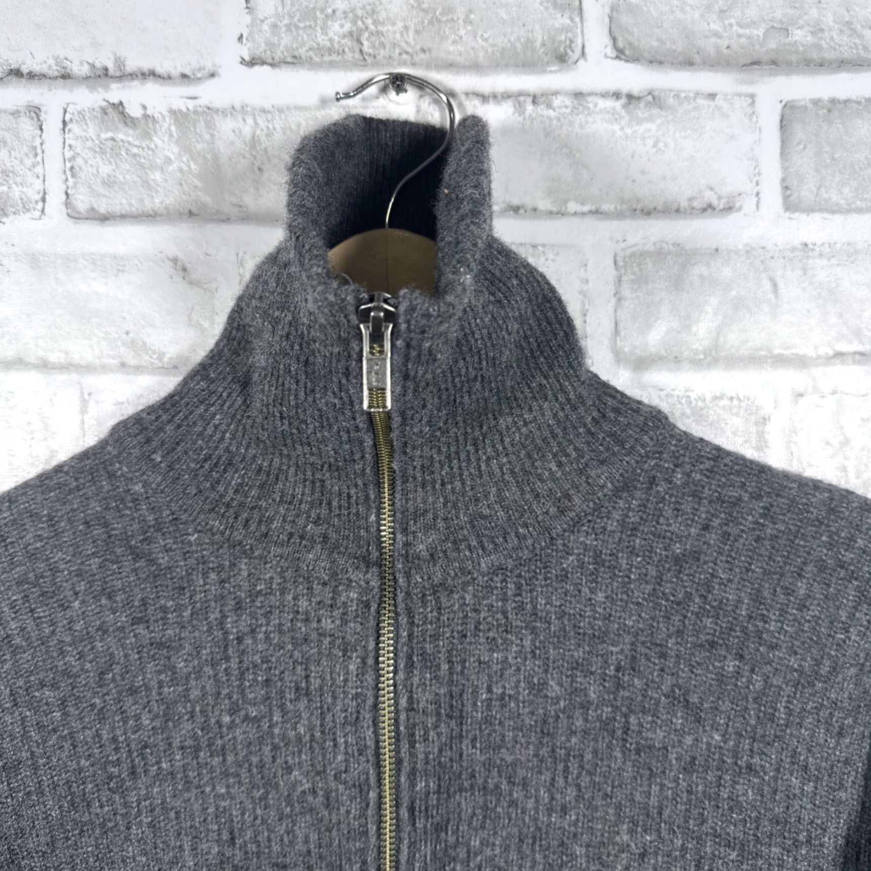 Madewell VINTAGE Madewell Gray Half Zip Turtle Neck Sweater Womens Size S Size S / US 4 / IT 40 - 2 Thumbnail