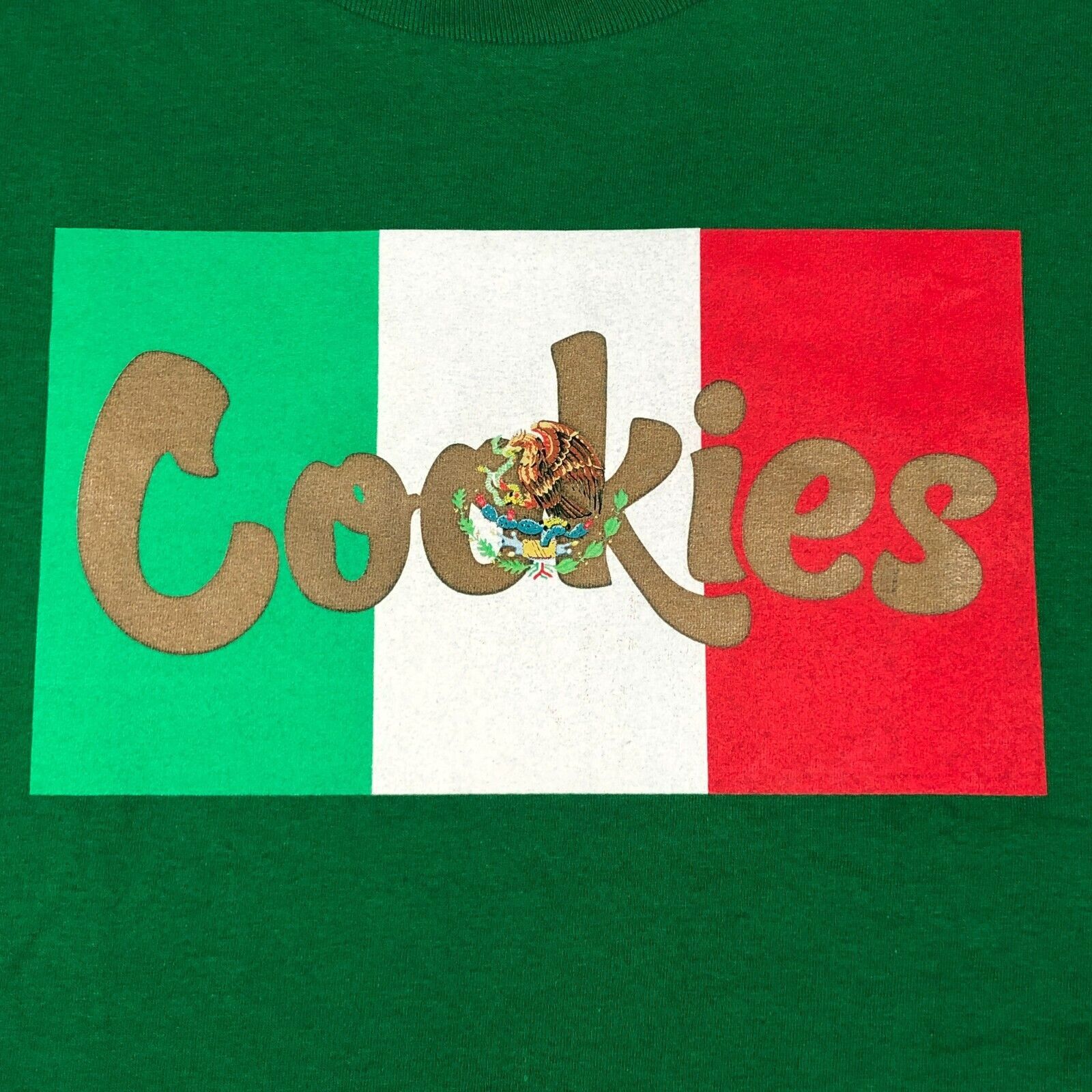 Cookies Cookies Sf Mexican Flag Green Tee T Shirt Size Medium M B1 Size US M / EU 48-50 / 2 - 2 Thumbnail