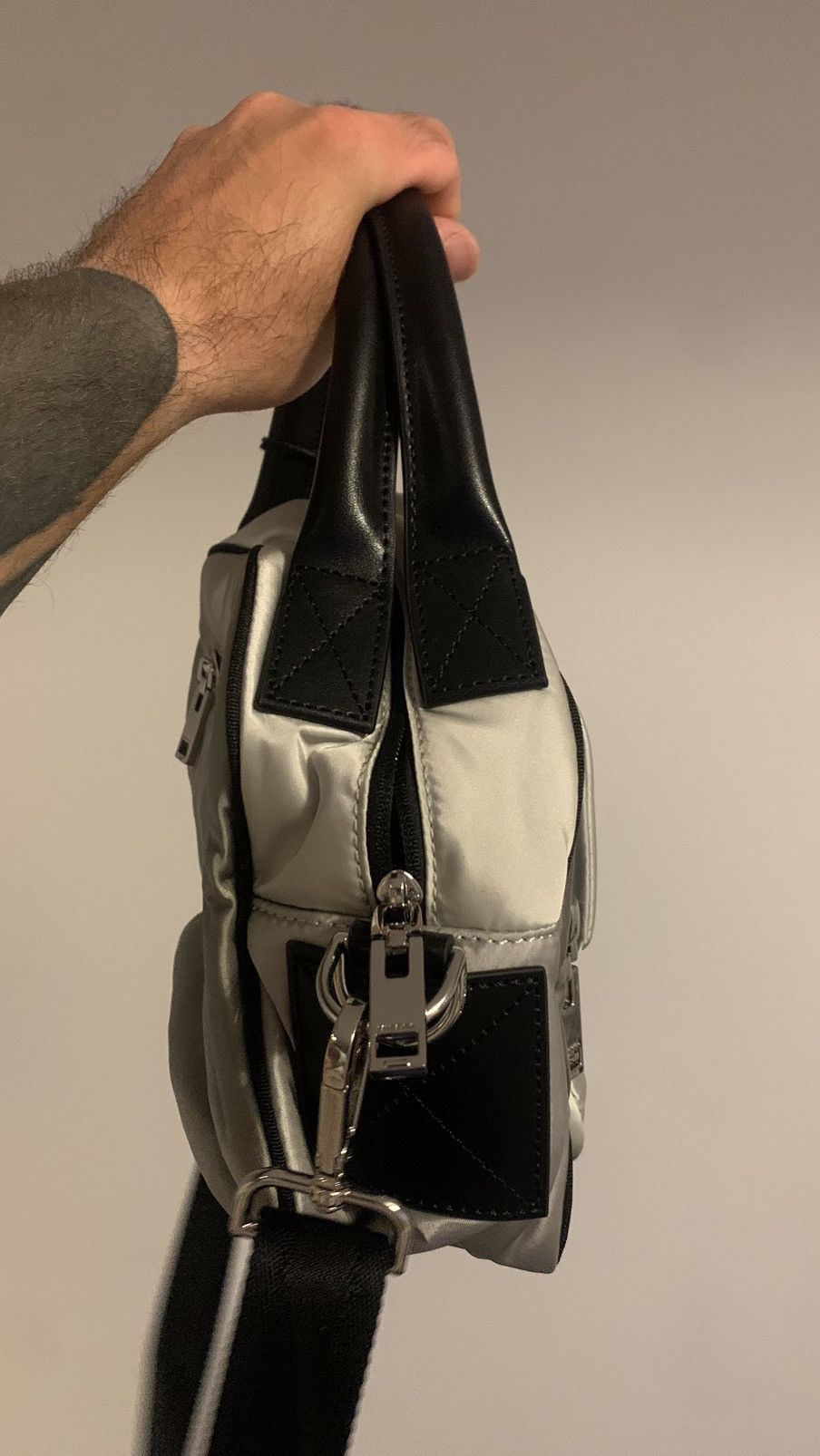 Diesel New Diesel Lara S Shoulder Bag Silver Size ONE SIZE - 7 Thumbnail