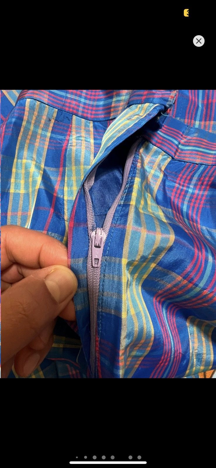 Vintage ***FINAL DROP***RARE 90s TECHNICAL PLAID NYLON SHIRT 24-26 Size US 26 / EU 42 - 11 Thumbnail