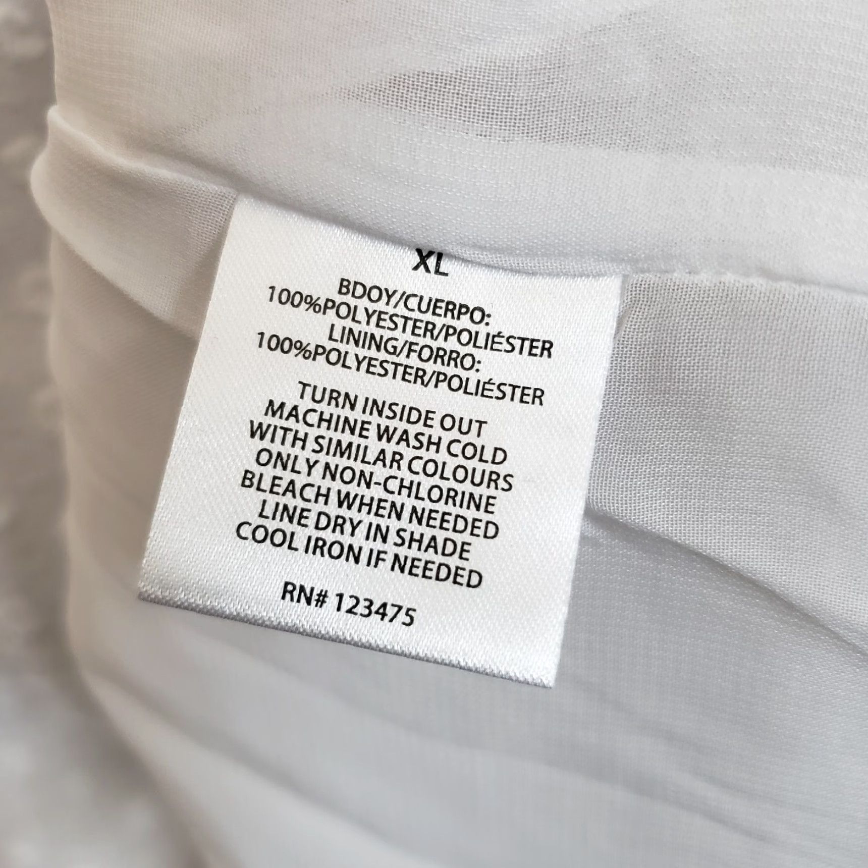 Elizabeth and James Textile Elizabeth and James Womens Off The Shoulder Top XL White Swiss Dot Blouse Shirt Size XL / US 12-14 / IT 48-50 - 4 Thumbnail