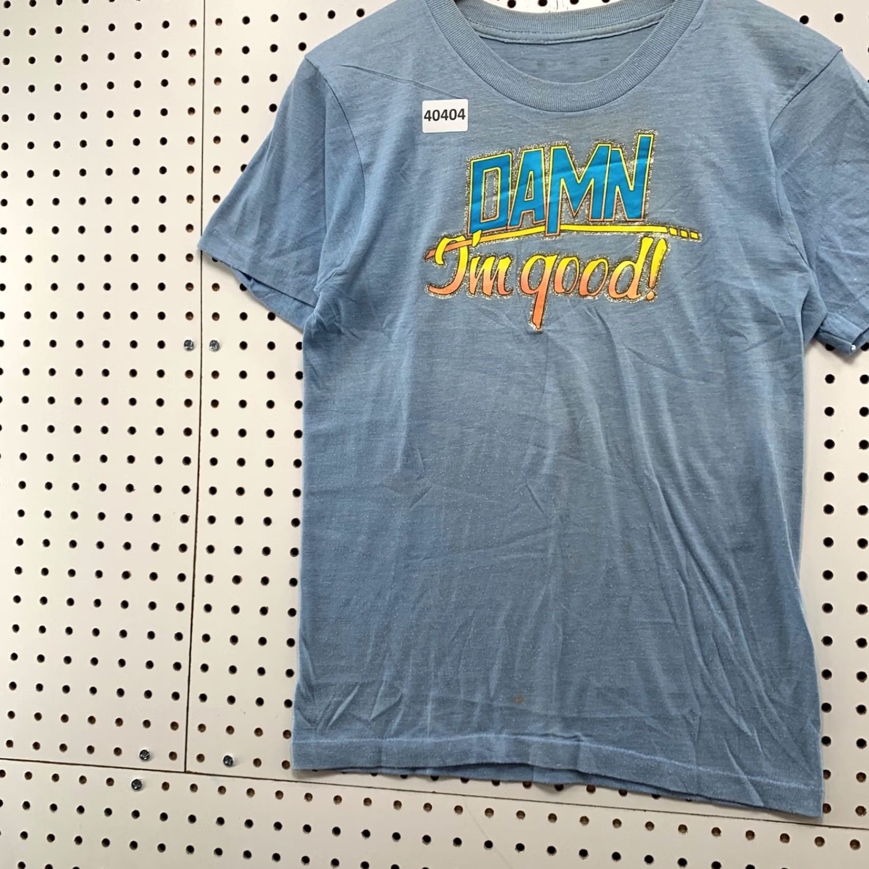 Vintage VINTAGE Damn I Good Shirt Mens Small Blue Single Stitch Made USA 70s VTG 70s Shirt Mens Small Blue Size US S / EU 44-46 / 1 - 4 Thumbnail