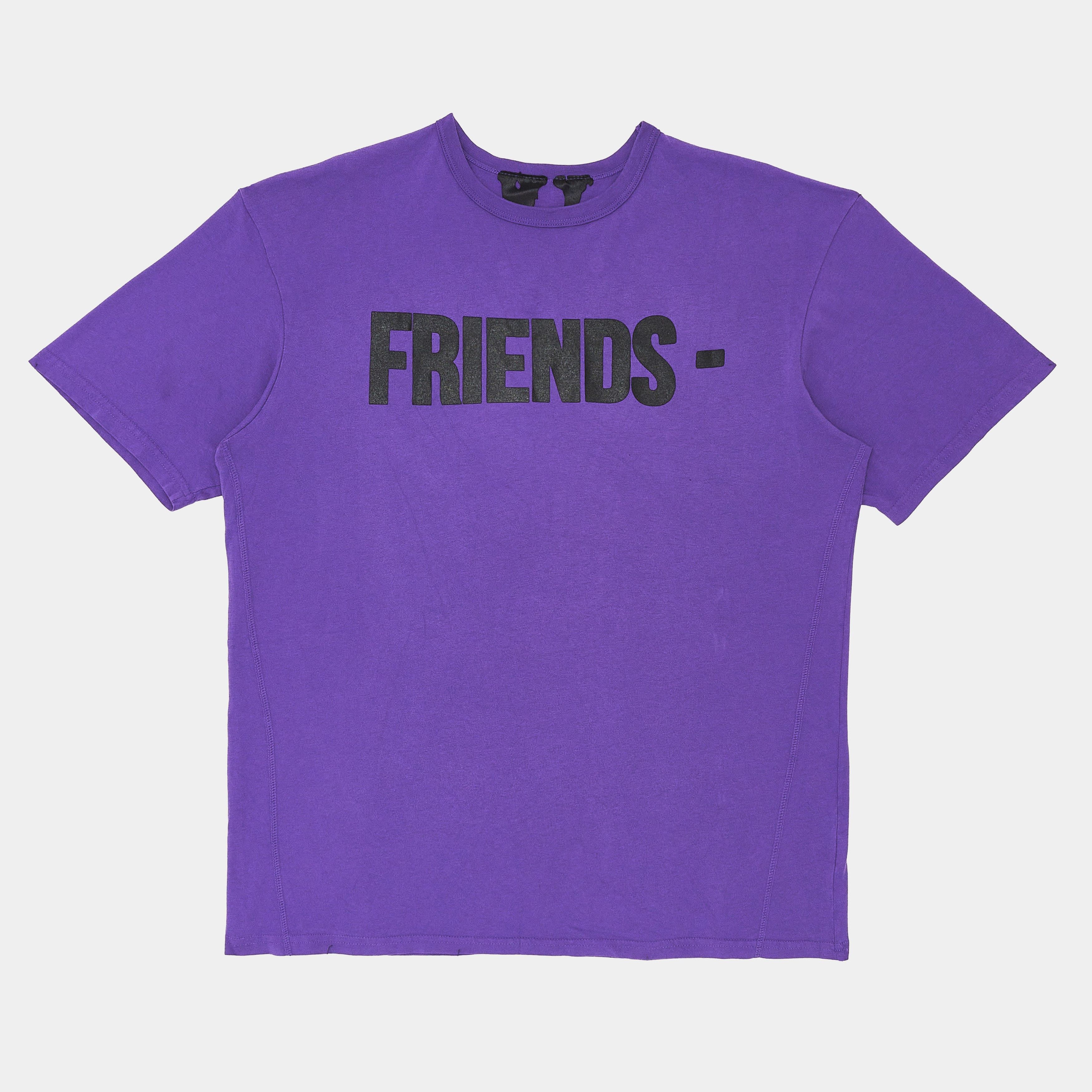 Vlone Friends Short Sleeve Tee Shirt Black/Purple Size US L / EU 52-54 / 3 - 1 Thumbnail