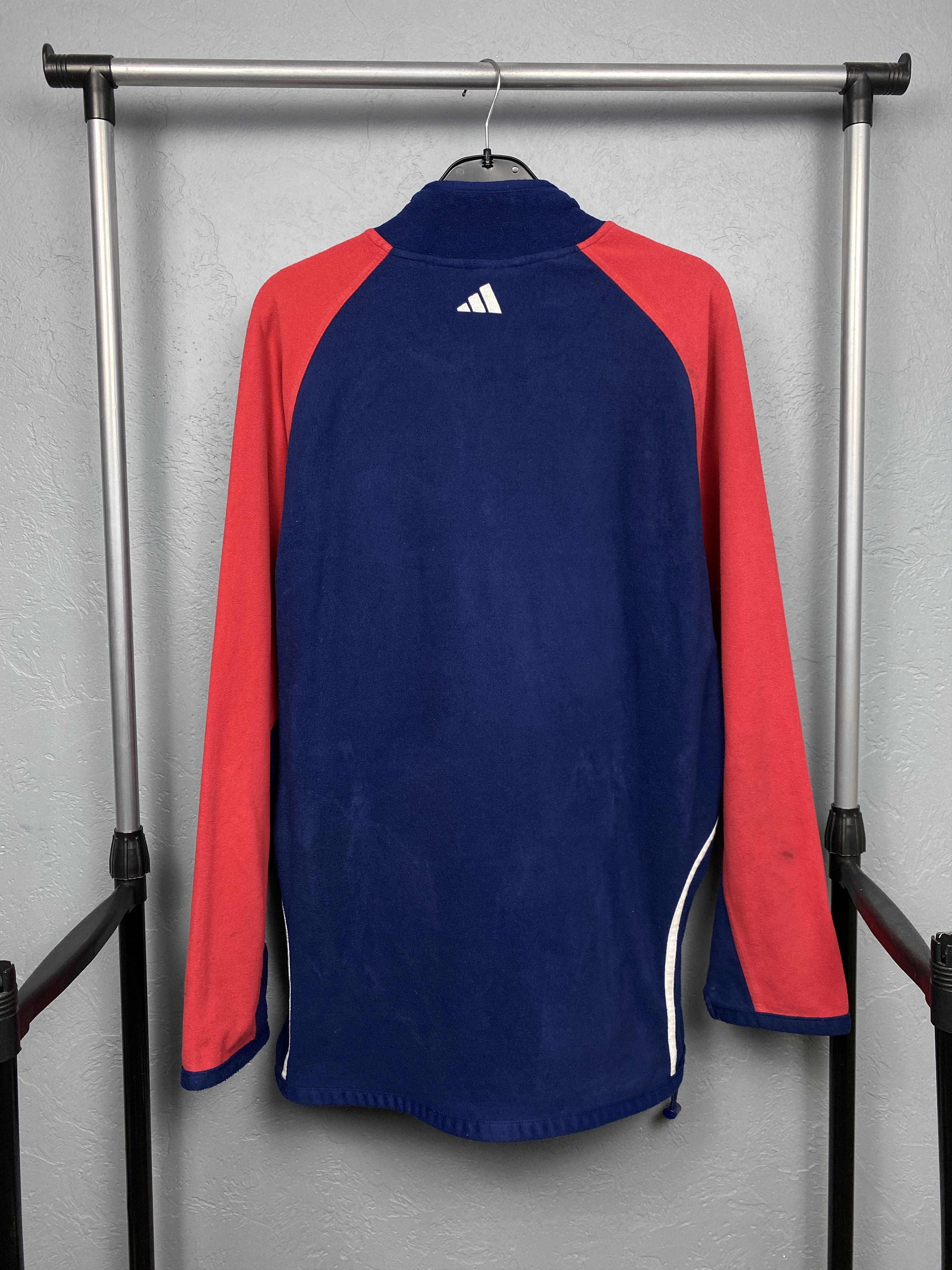 Adidas × Vintage Adidas Vintage 1\4 Quarter Zip Fleece Jacket Size US L / EU 52-54 / 3 - 10 Thumbnail