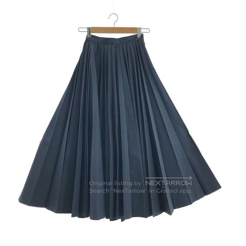 Comme des Garcons Comme Des Garcons size M Navy Blue Retro Pleated Skirt Size 24" / US 00 / IT 34 - 4 Thumbnail
