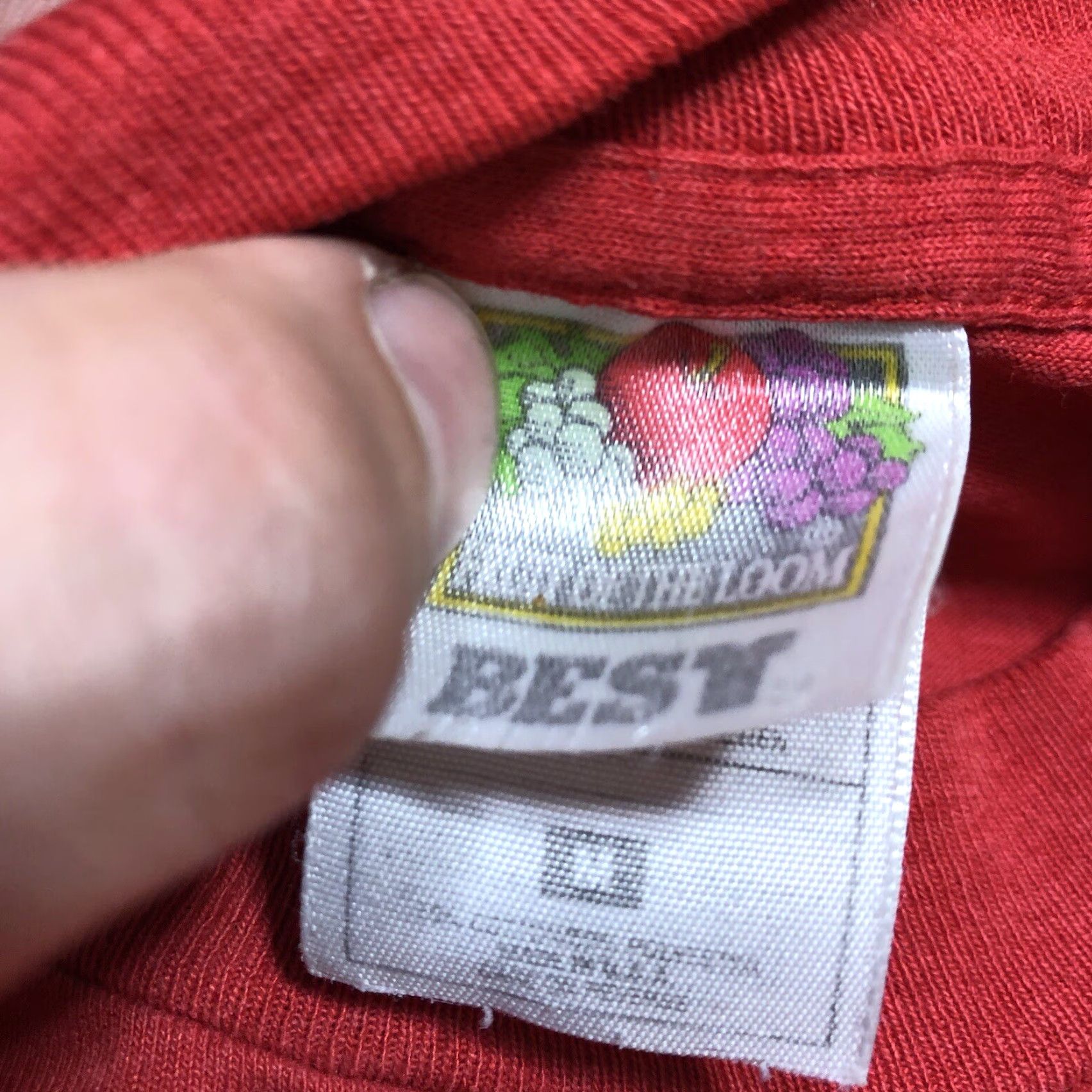 Fruit Of The Loom VINTAGE Lonestar Steakhouse & Saloon T Shirt Red Cotton Blend Men L Crew Neck Short Sleeve USA 90s Western Graphic Print Size US L / EU 52-54 / 3 - 5 Thumbnail