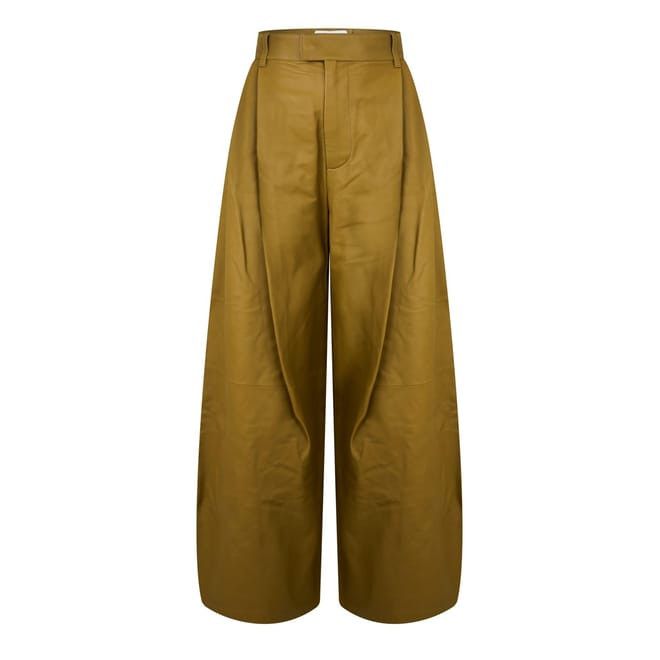 Bottega Veneta Bottega Veneta Bv Trousers in Yellow Size 28" / US 6 / IT 42 - 1 Thumbnail
