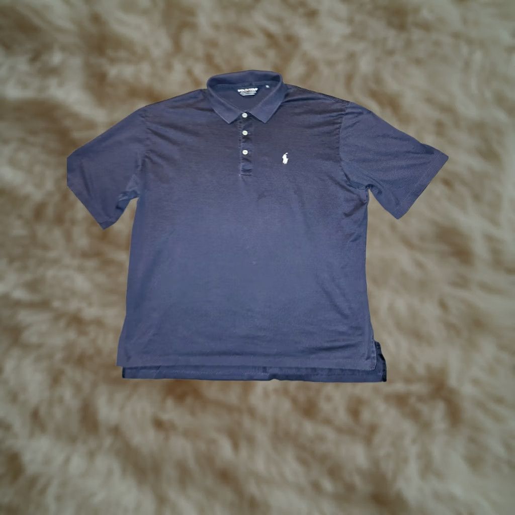 Polo Ralph Lauren VINTAGE Polo Golf Ralph Lauren Shirt XL Blue Pima Cotton Golf Rugby Active Mens Baseball? Size US XL / EU 56 / 4 - 1 Thumbnail