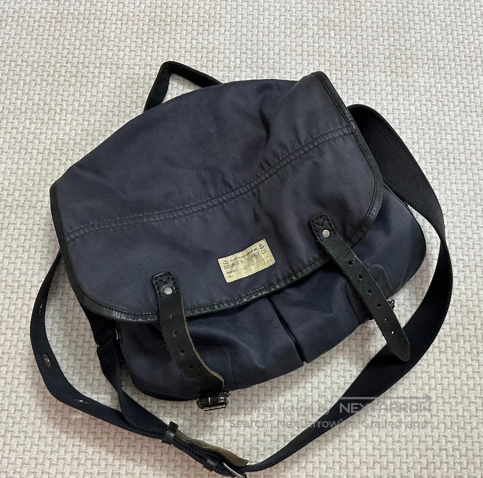 バッグ THE DOUBLE RL SUPPLY CO. Mail bag Black THE DOUBLE RL SUPPLY CO. Mail bag Black 【公式通販】