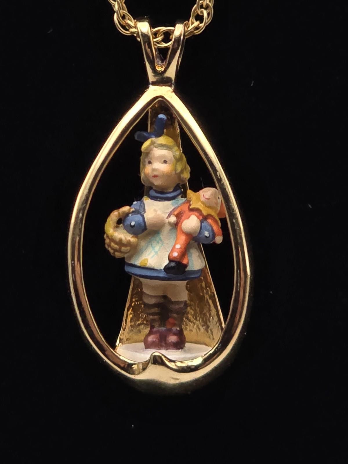 The Unbranded Brand 1986 Goebel Olszewski Sterling on 14k GF Chain Valentine Size ONE SIZE - 6 Thumbnail