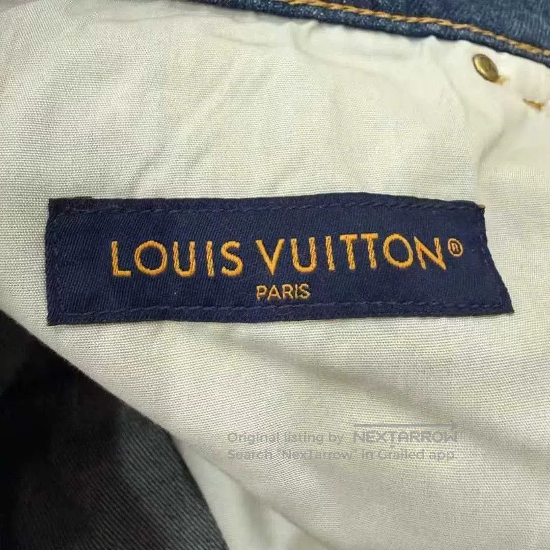 Louis Vuitton Louis Vuitton Wash Leather Logo Denim Pants. Size US 33 - 3 Thumbnail
